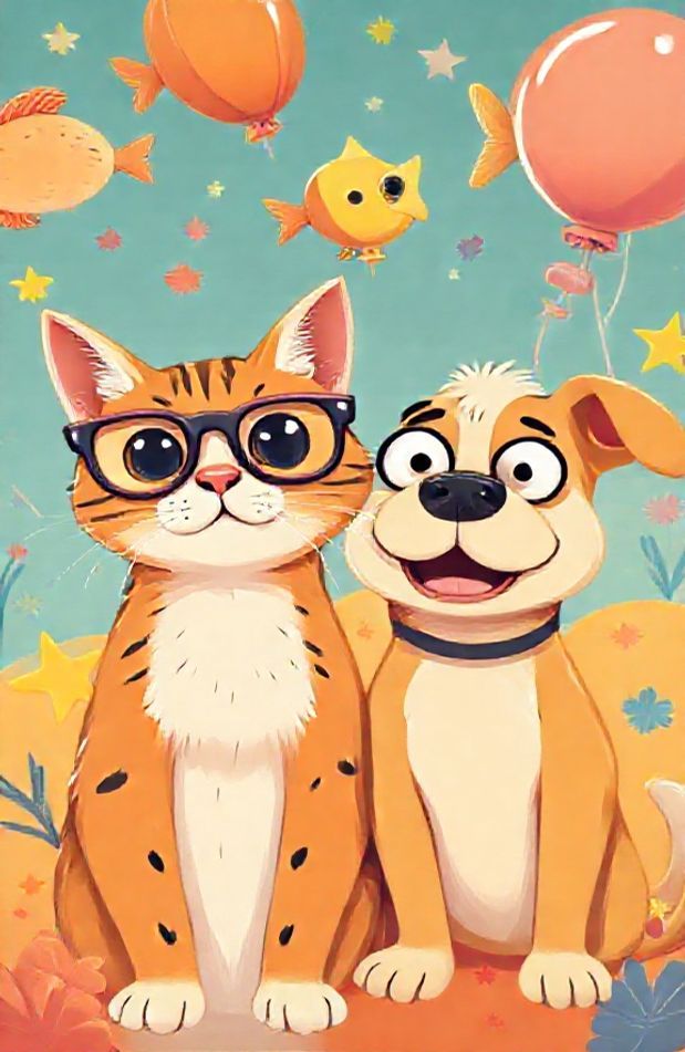 Funny Dual Screen Wallpaper