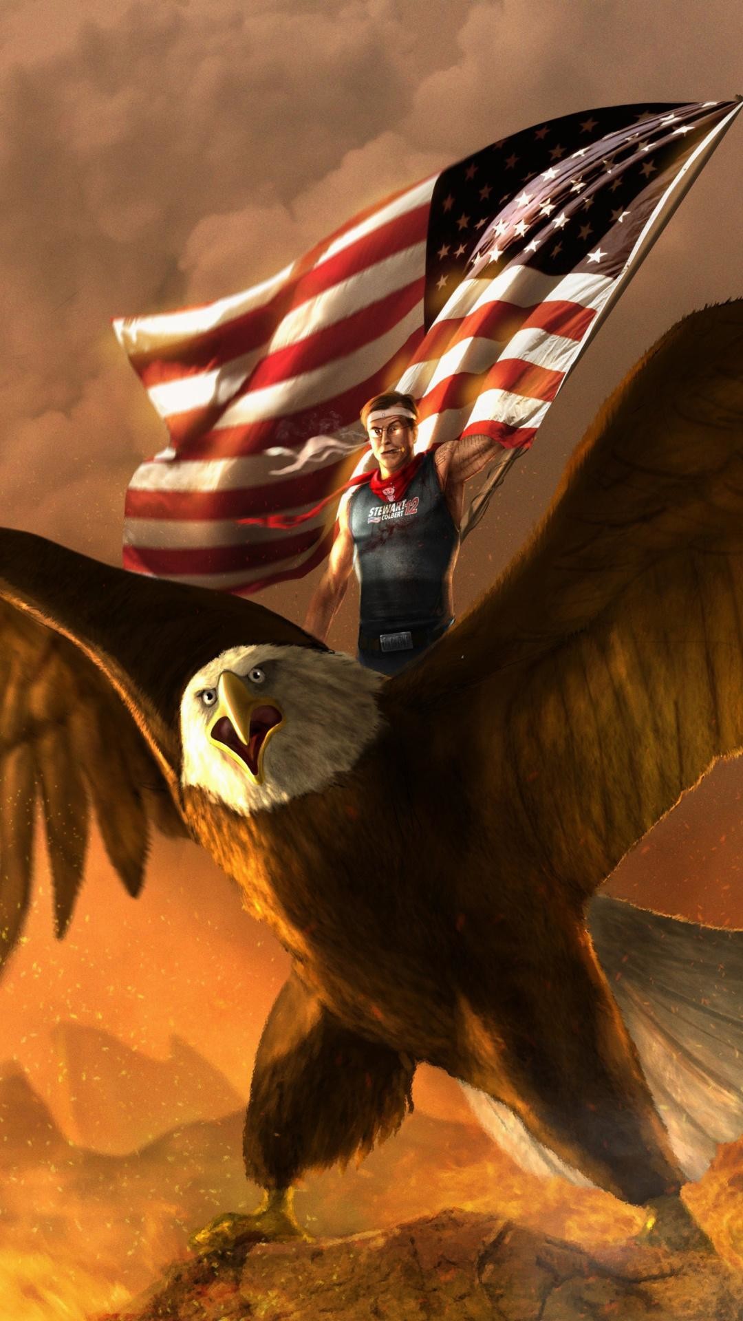 Cool American Flag iPhone Wallpaper