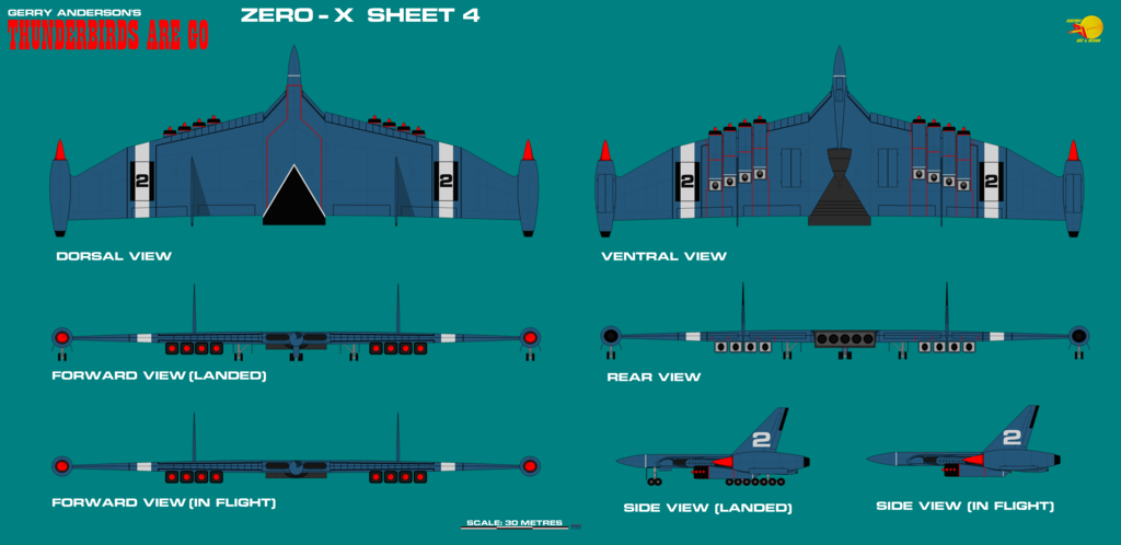 Gerry Andersons Thunderbirds Are Go Zero X Sheet By Arthurtwosheds