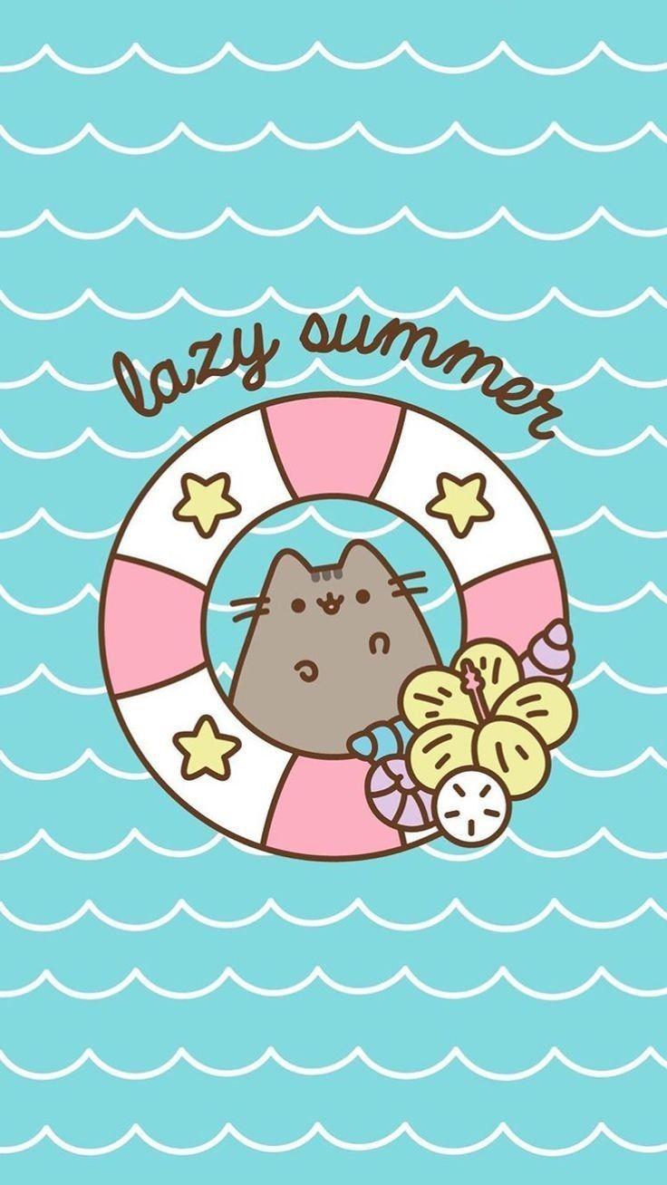 Lazy Summer Pusheen Cat Cute