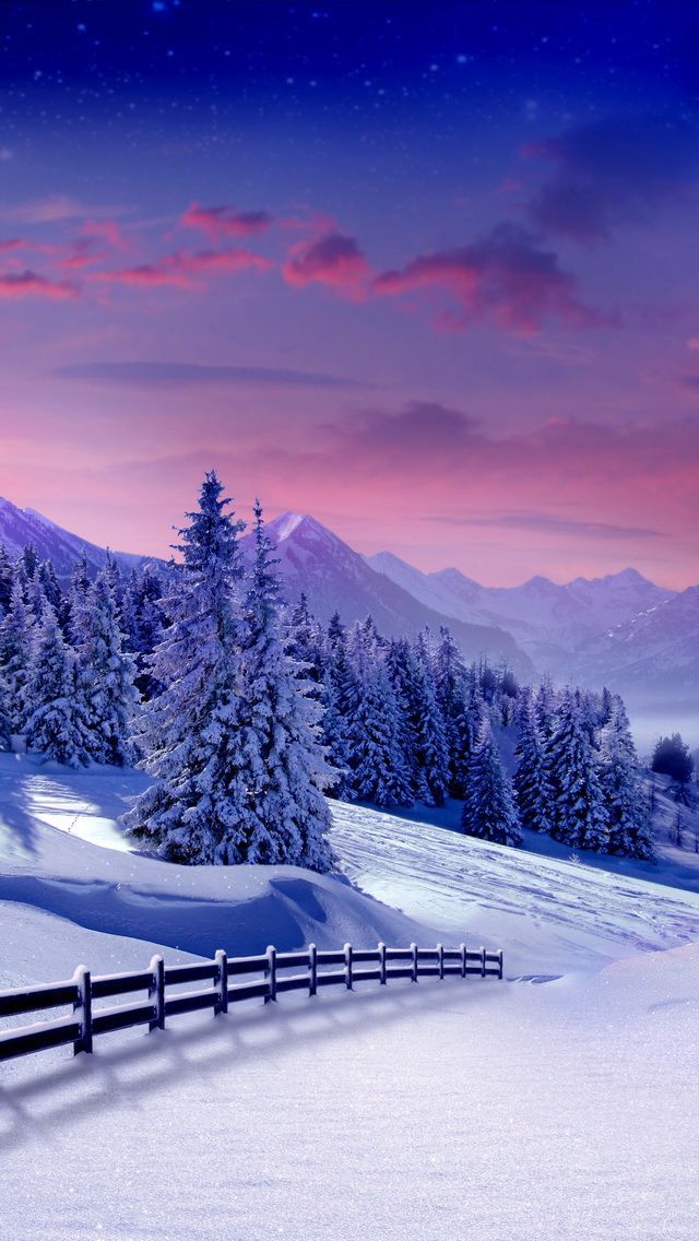 winter landscape   Winter iPhone wallpapers mobile9 Nature At