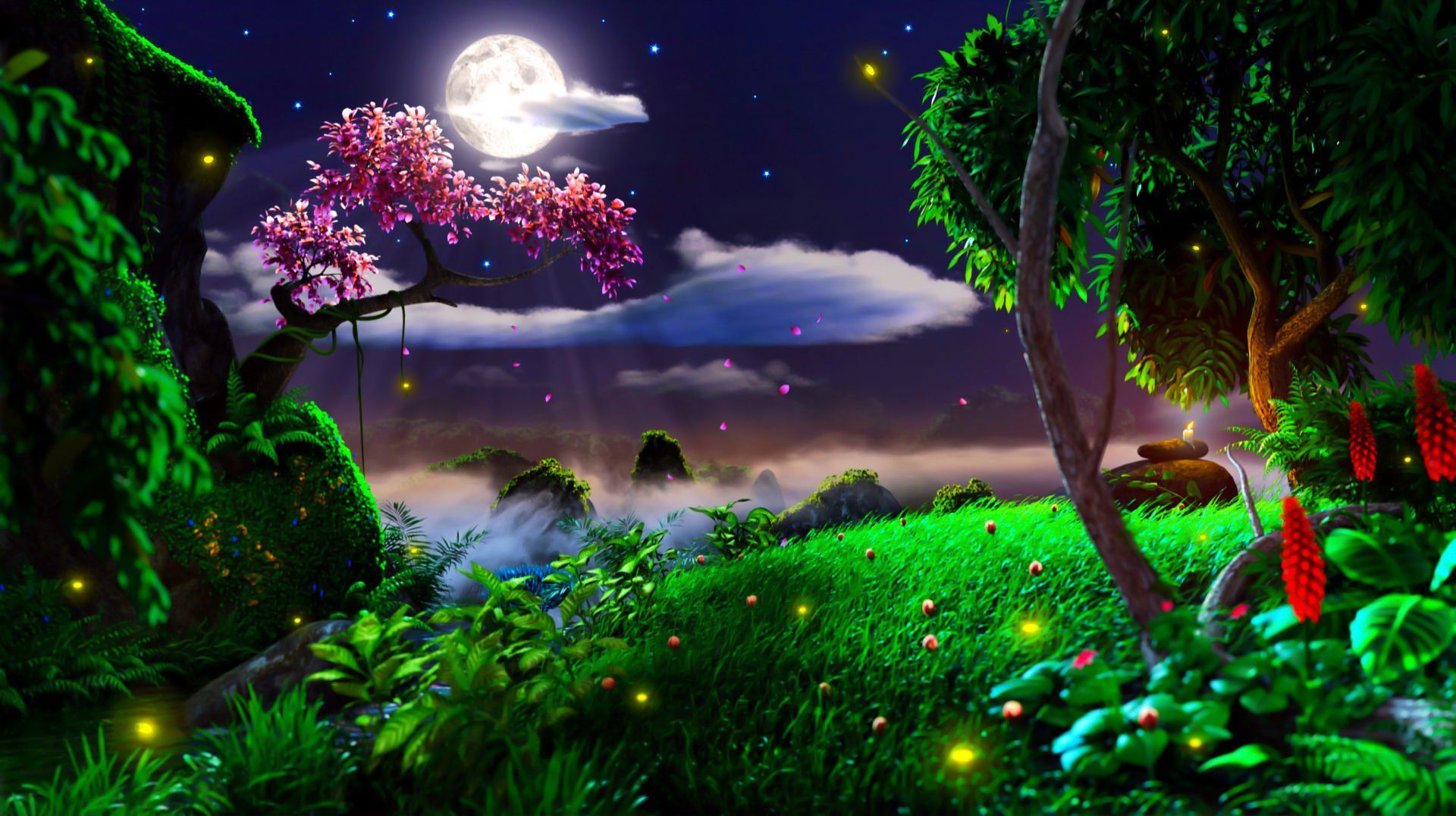 Moonlight Desktop Wallpaper Image New Background