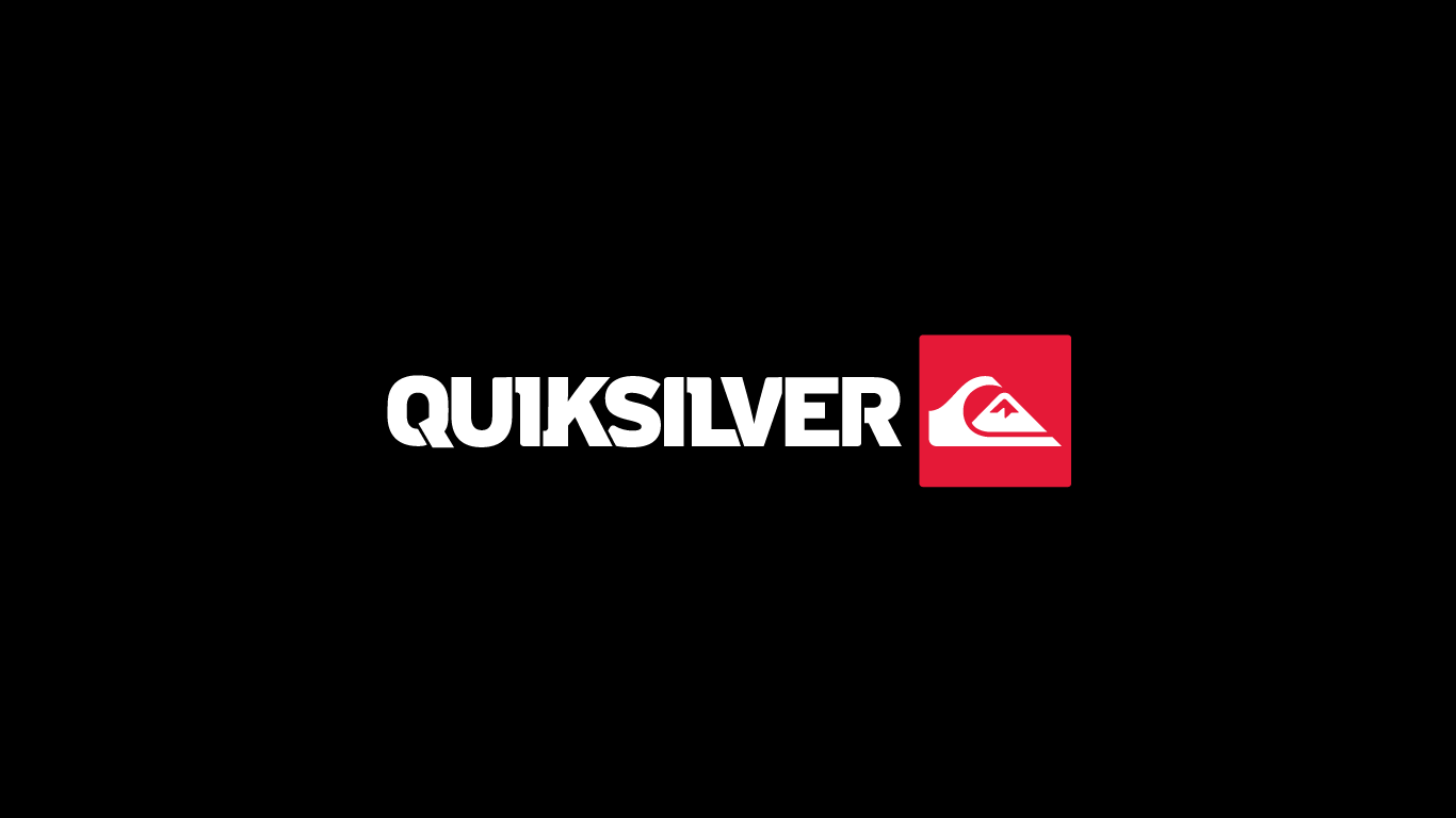 Quiksilver Logo On Black Wallpaper Screen