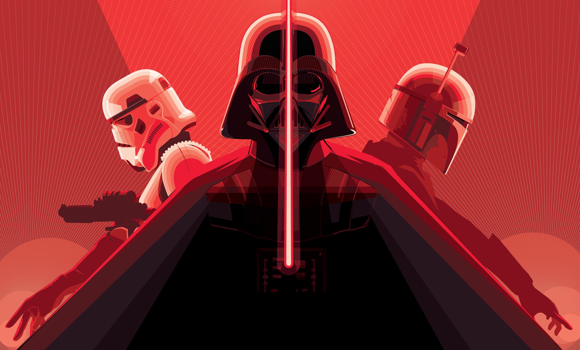 Darth Vader With Lightsaber Stormtrooper HD Movies 4k Wallpaper Image Photos
