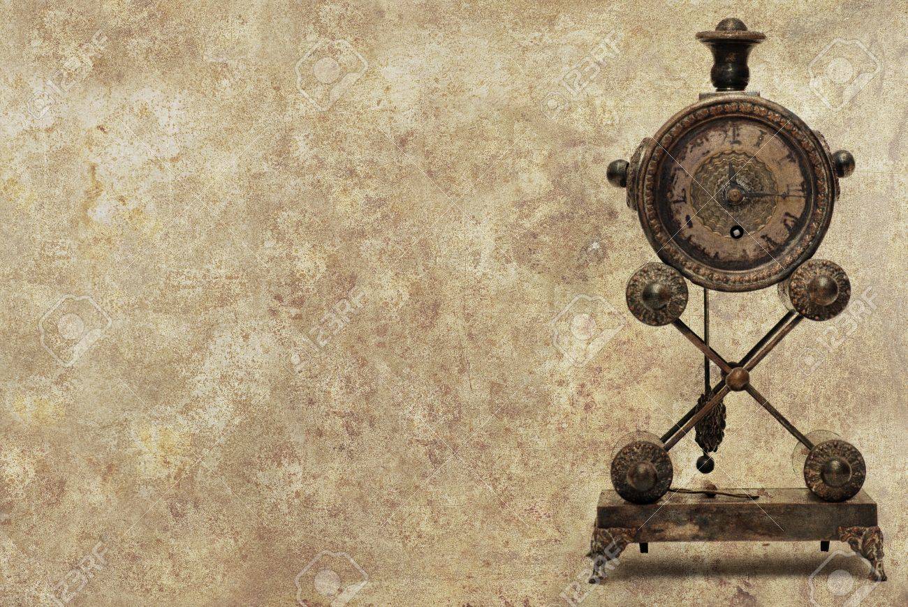 Antique Clock Background Stock Photo Picture And Royalty Free