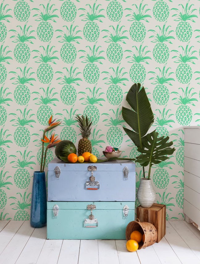 Buy Aimee Wilder Pineapple Wallpaper At Just Kids