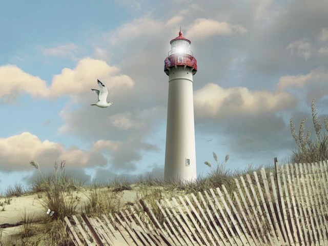 Cape May Light Wall Mural Contemporary Wallpaper By Murals Your