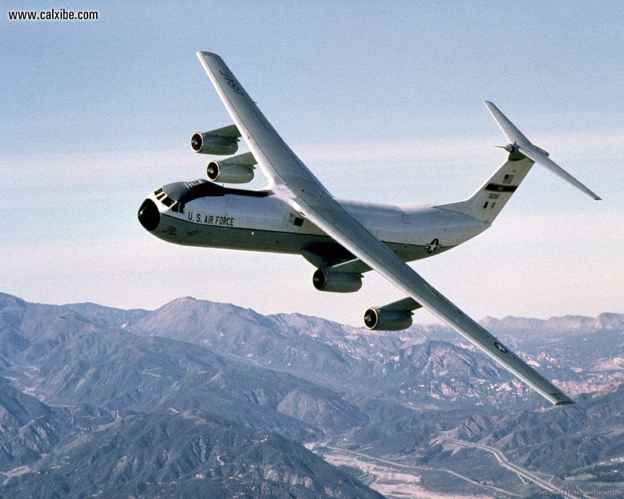 Aircraft Planes C141 Starlifter In Flight Picture Nr