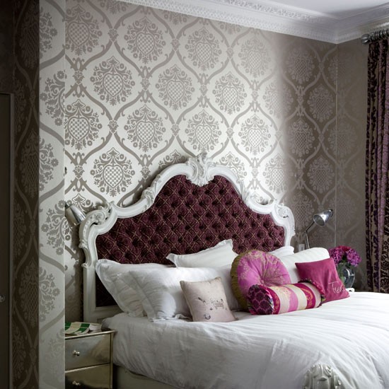  boudoir style bedroom Bedroom wallpaper ideas housetohomecouk 550x550