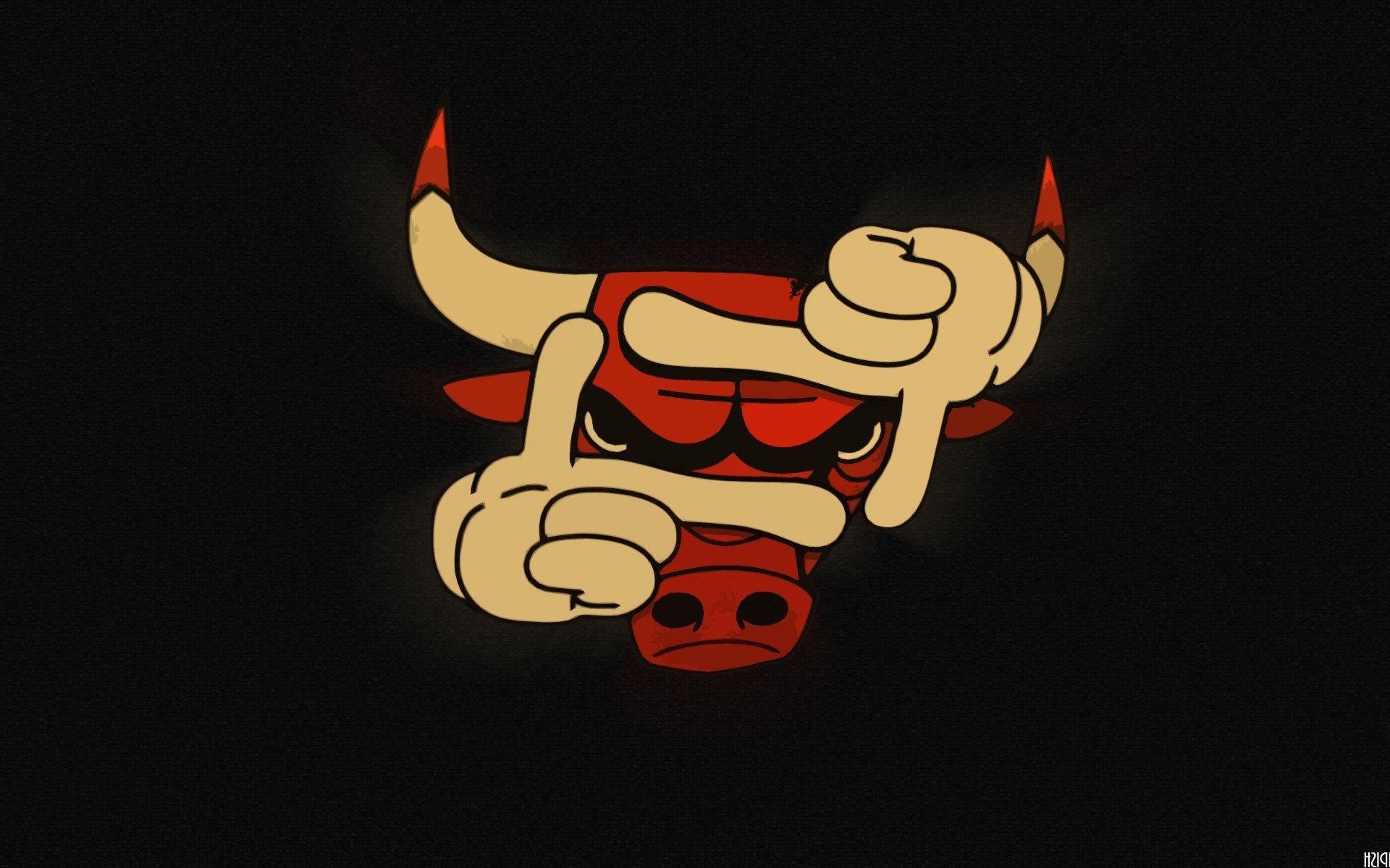 Bulls Funny Logo Wallpaper HD Desktop And Mobile