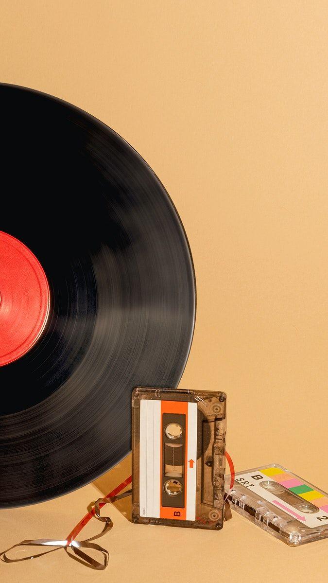 Vinyl Record And A Cassette Tape Design Resource Premium Image