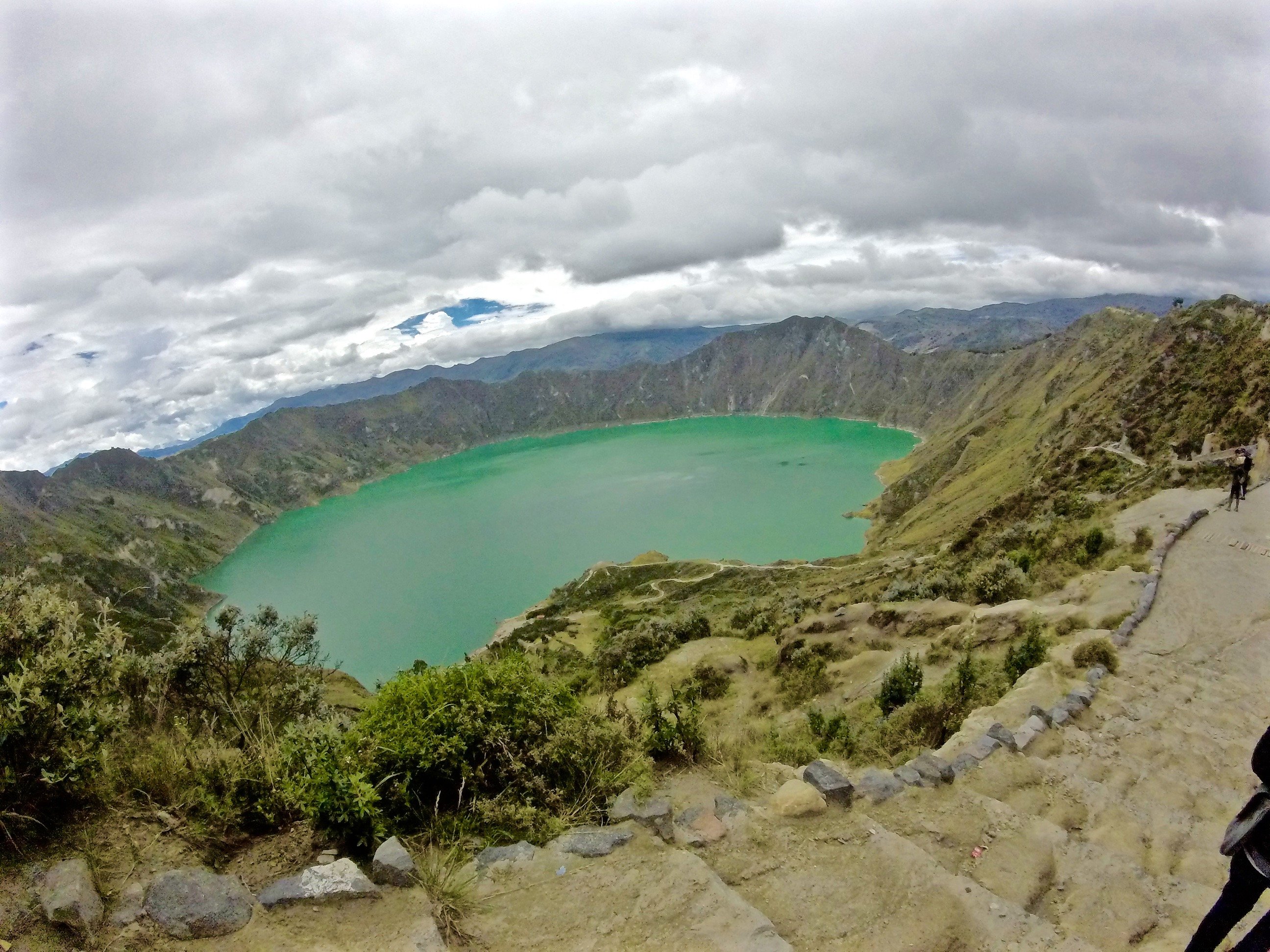 Quilotoa Lake Ecuador In May HD Wallpaper