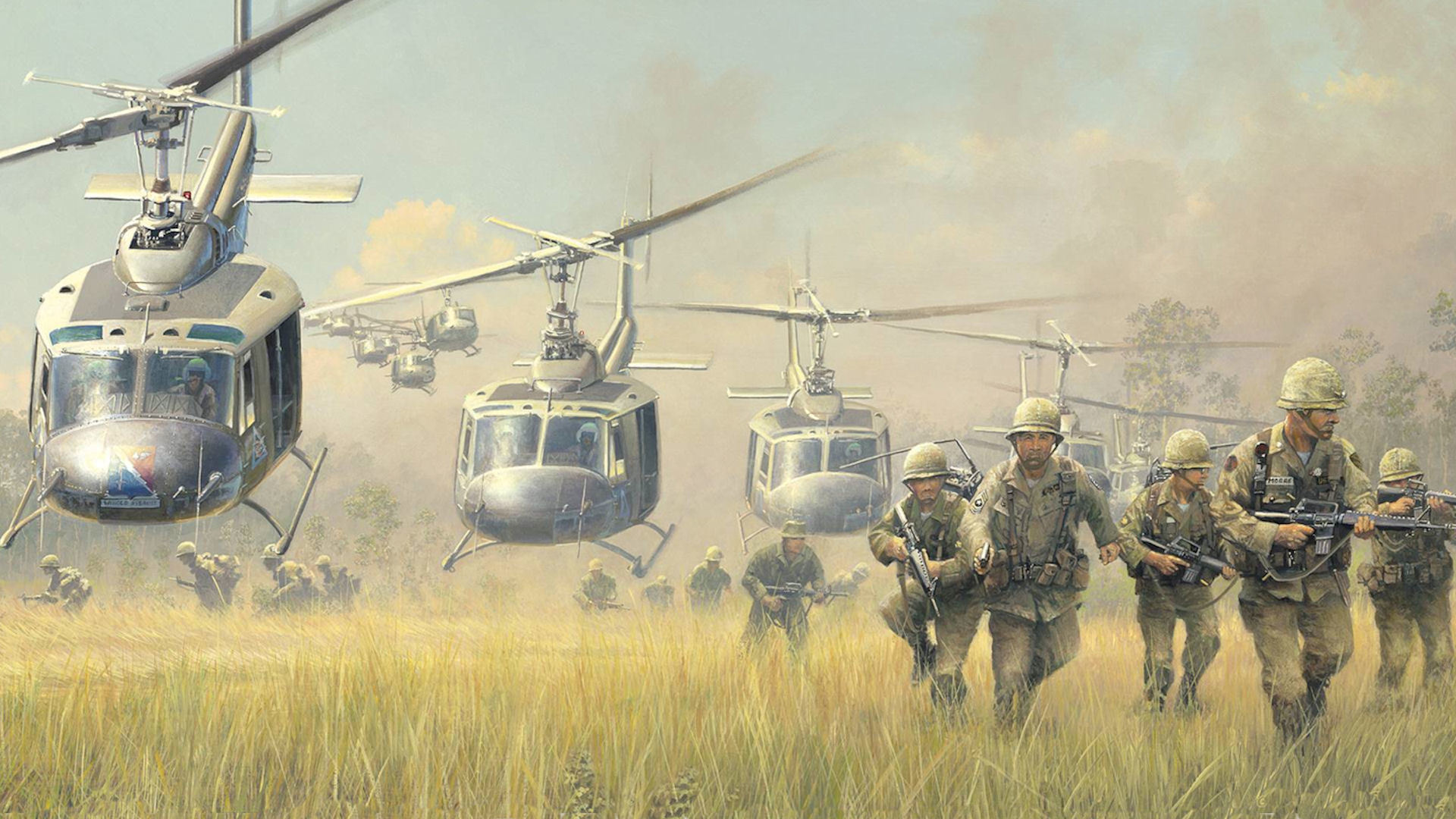 Huey Helicopters War Landing Cavalry Wallpaper Photos Pictures