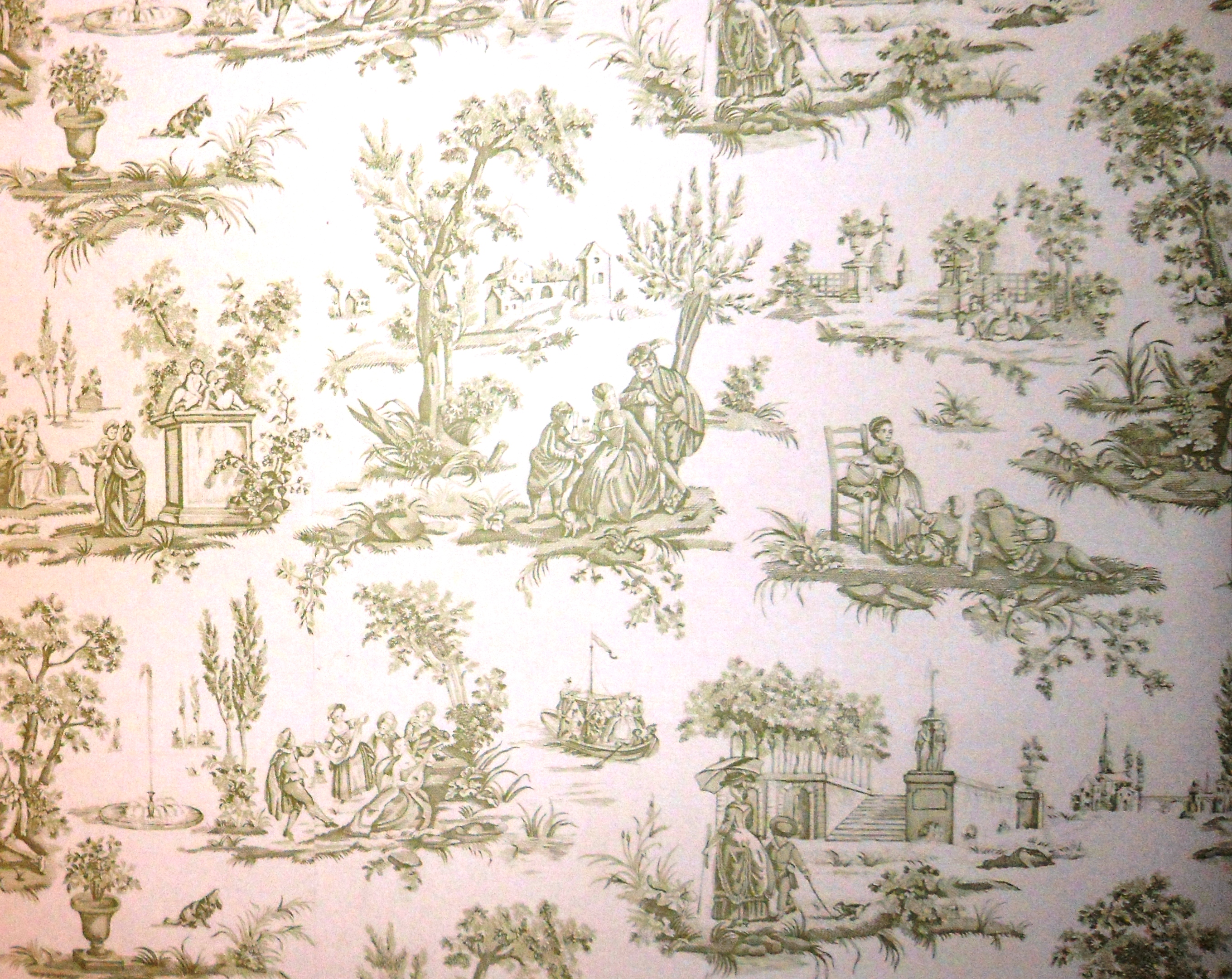 Toile is a french word that can be referred to as either fabric