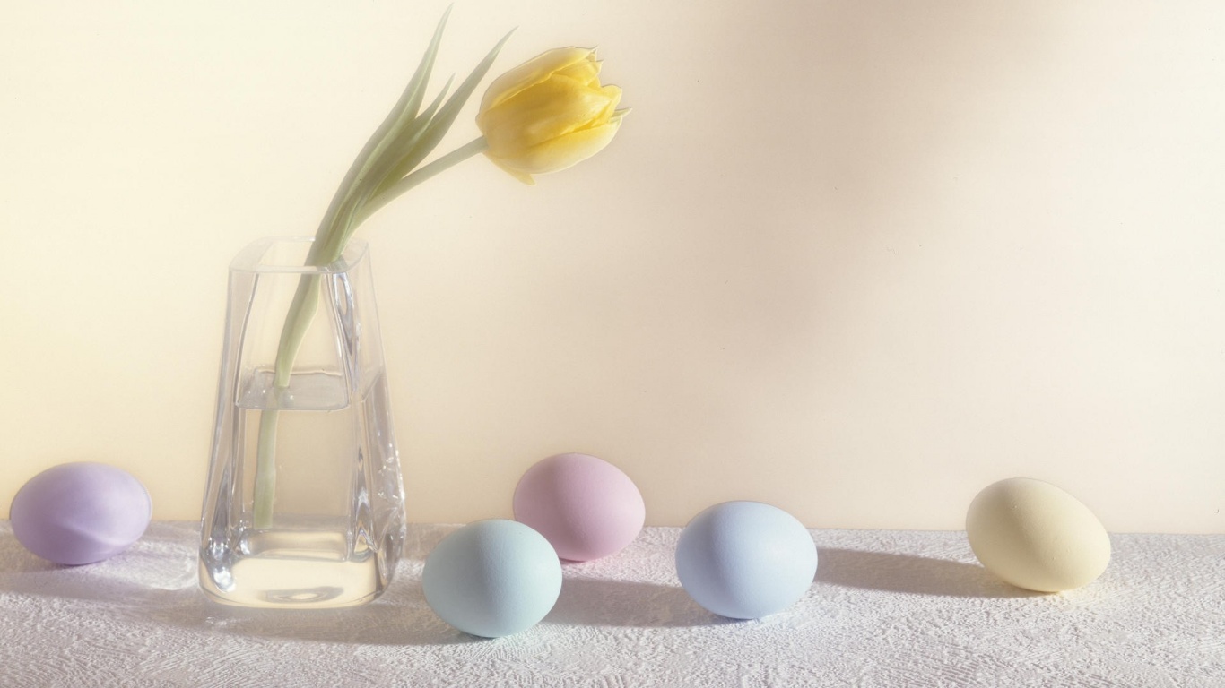 Easter Eggs And Flower Desktop Pc Mac Wallpaper