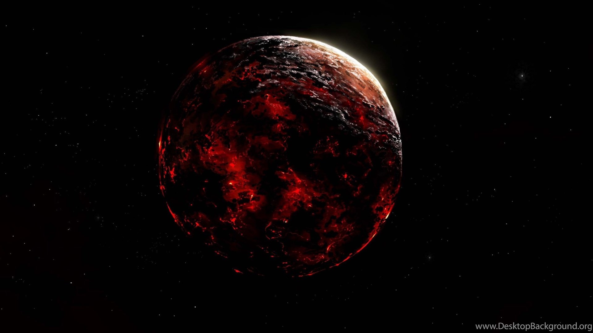 Red Giant Pla Space Sun Wallpaper Desktop Background
