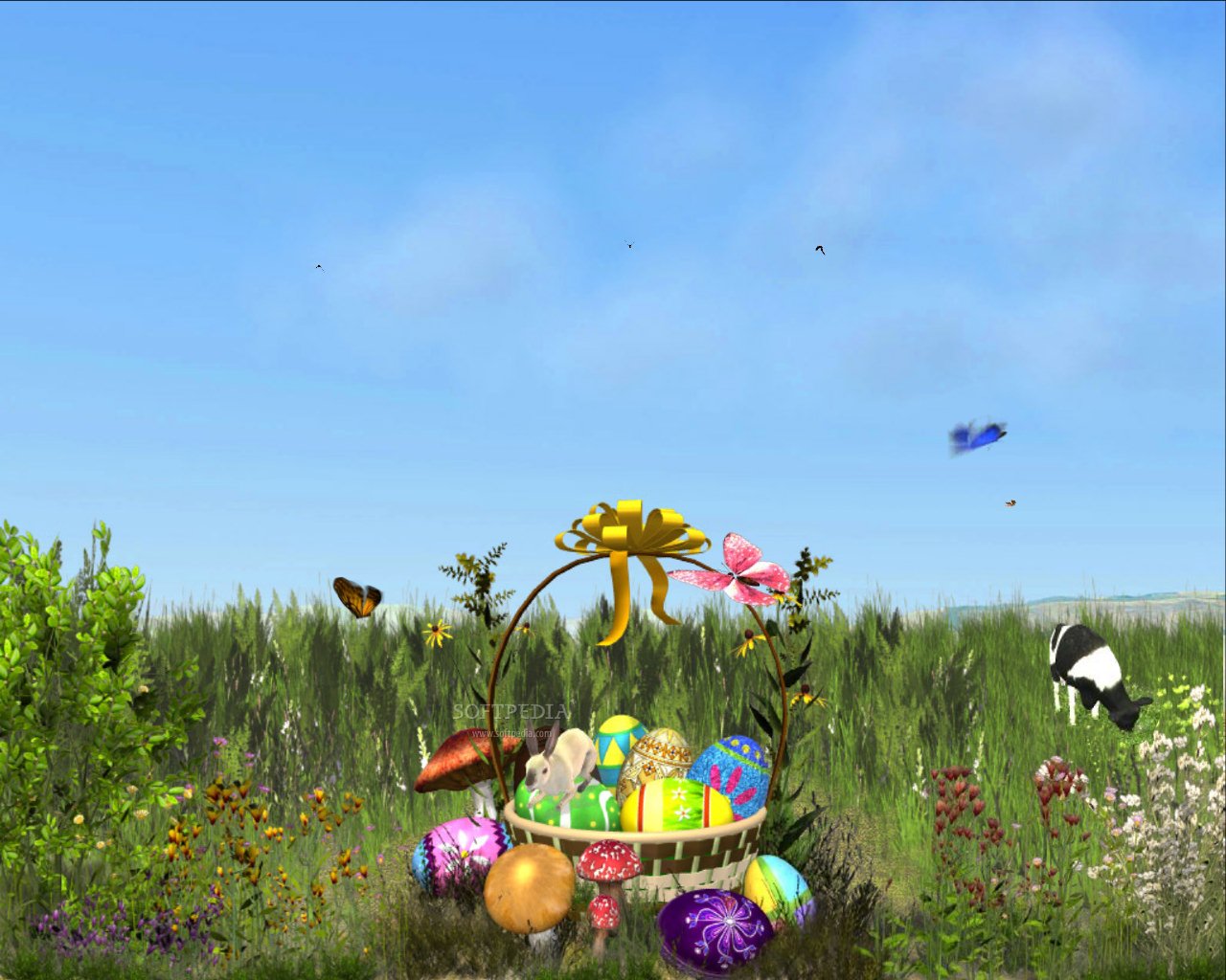 Easter Basket Animated Screensaver This Is The Image Displayed By
