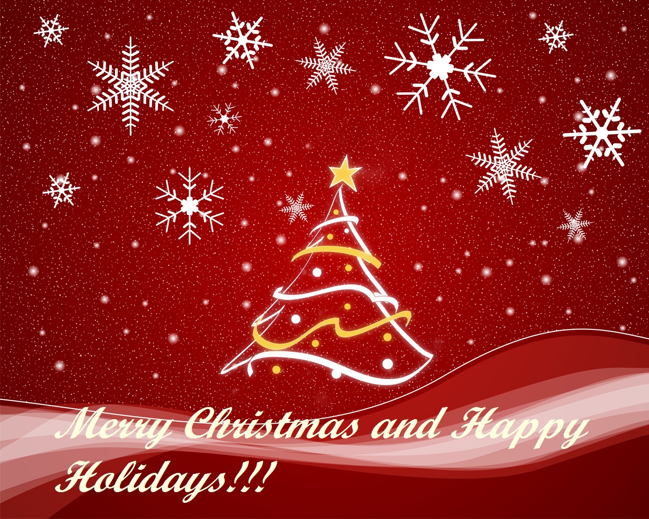 Christmas With Happy Holiday Wallpaper