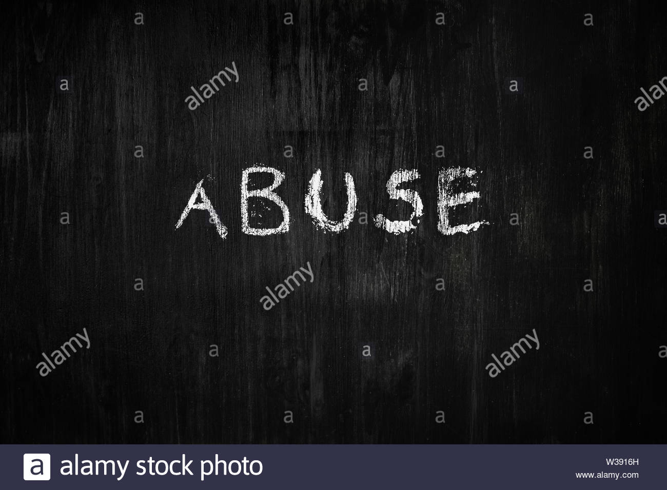 🔥 Free download Abuse word handwritten on black wood background Sign