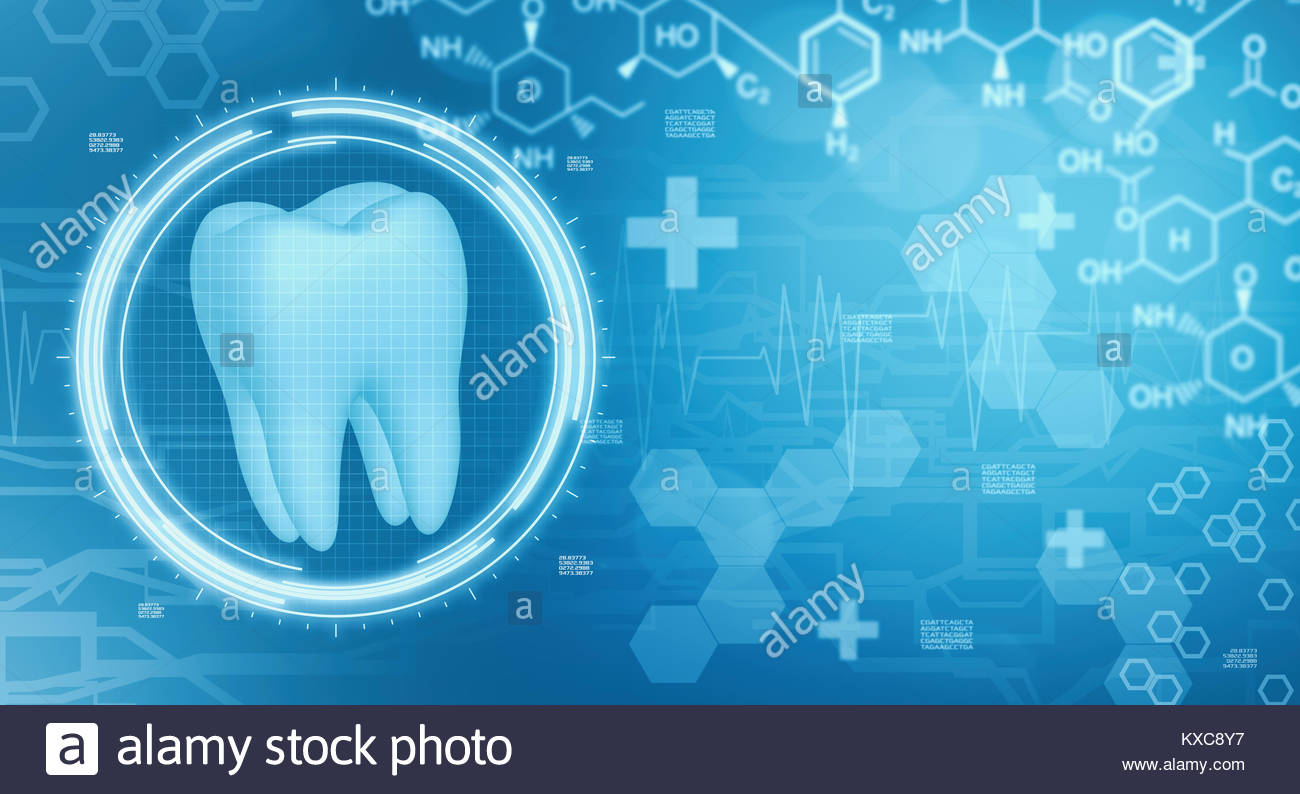 Dentistry Background Image With Futuristic Interface And Medical