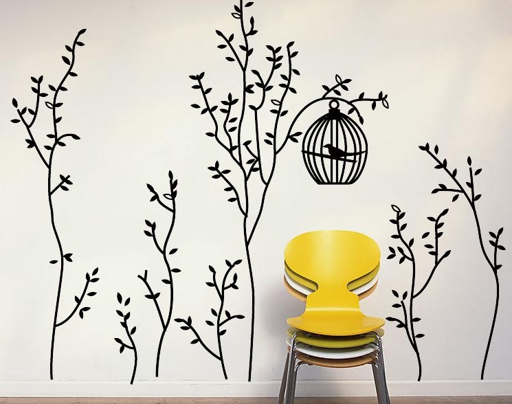  Stickers Living Room Decal Wallpaper House Sticker Free Shipping 7029