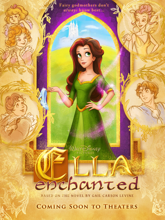 Ella Enchanted Movie Poster By Polkapills