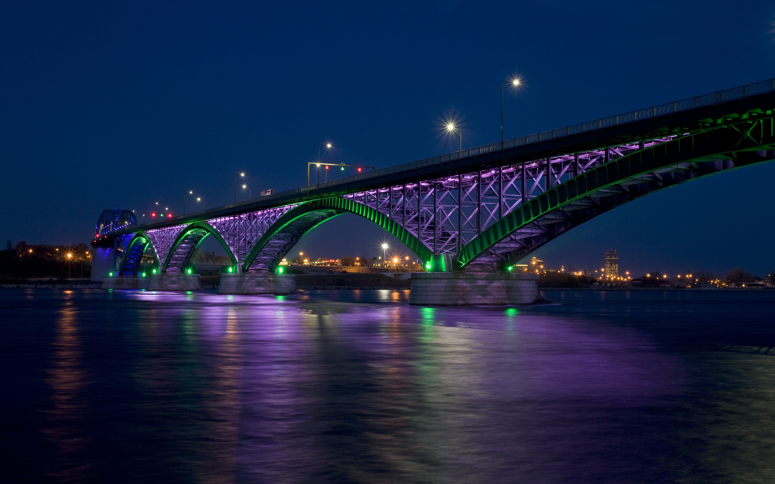 Bridge at Night Time Wallpaper WallpaperzCO
