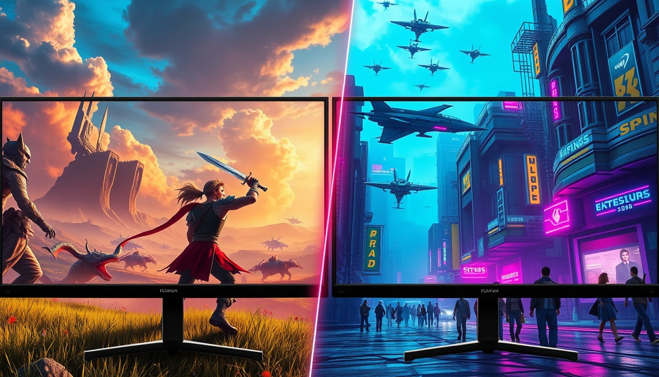 Video Game Dual Monitor Wallpaper