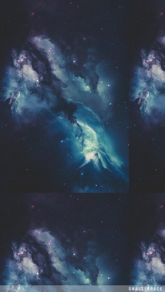 Installing This Blue Nebula iPhone Wallpaper Is Very Easy Just Click