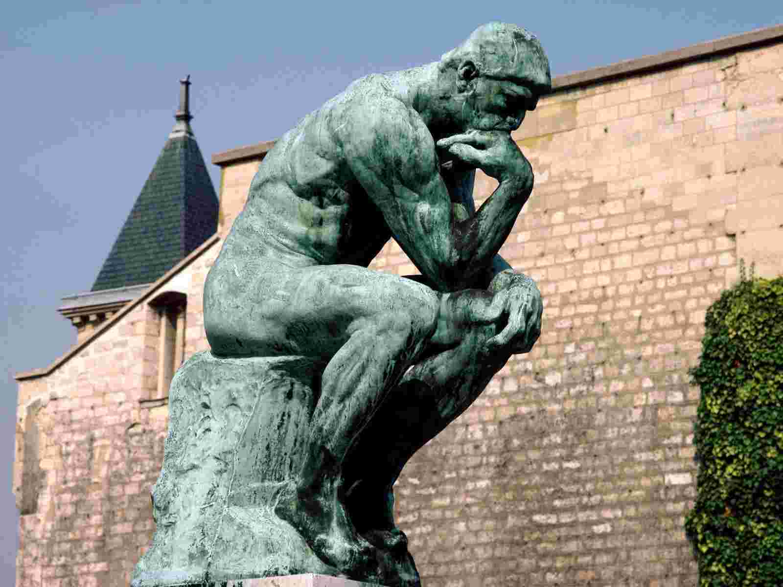Wallpaper Rodin The Thinker