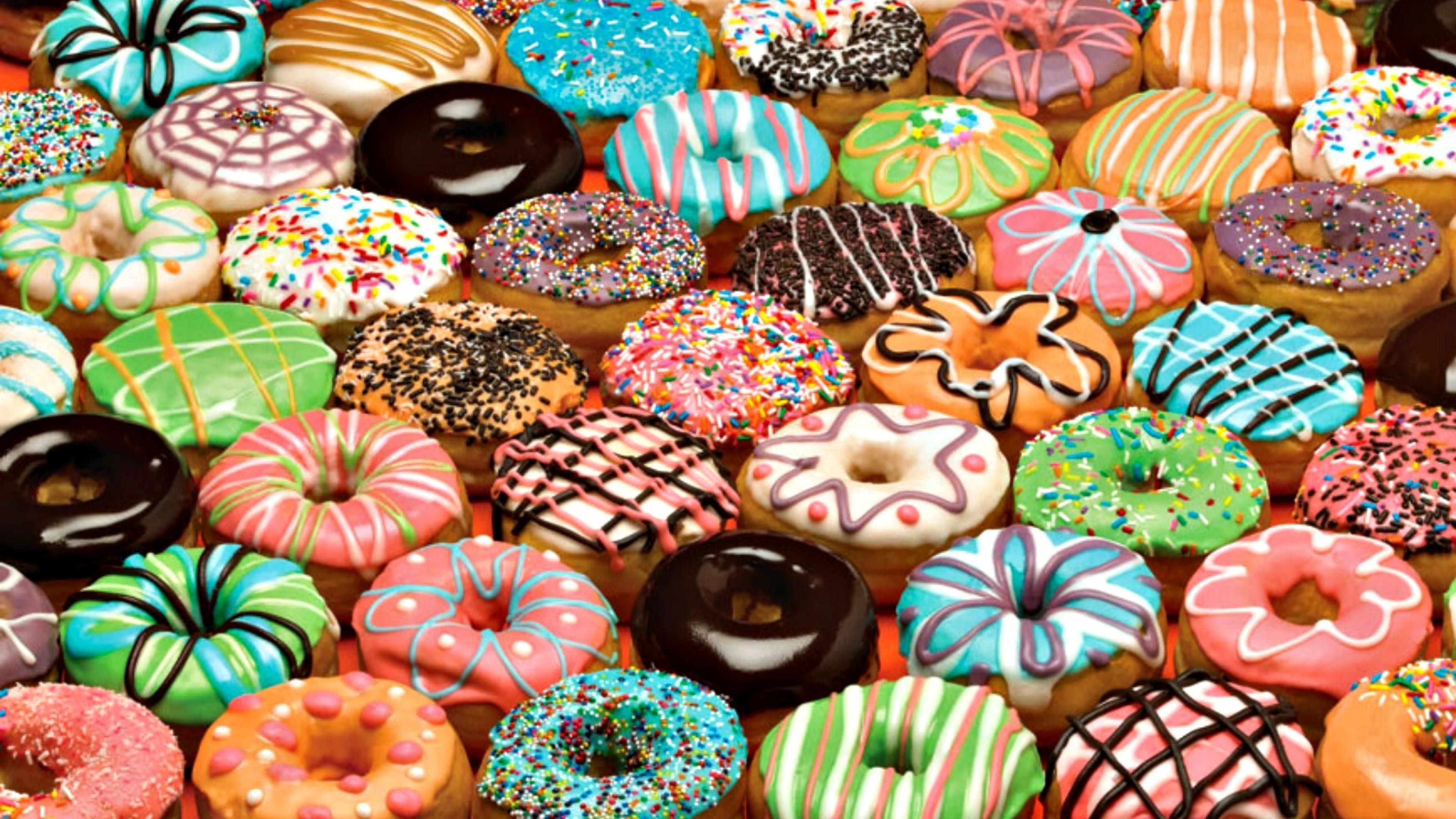 Colorful Donut Wallpaper Top Background