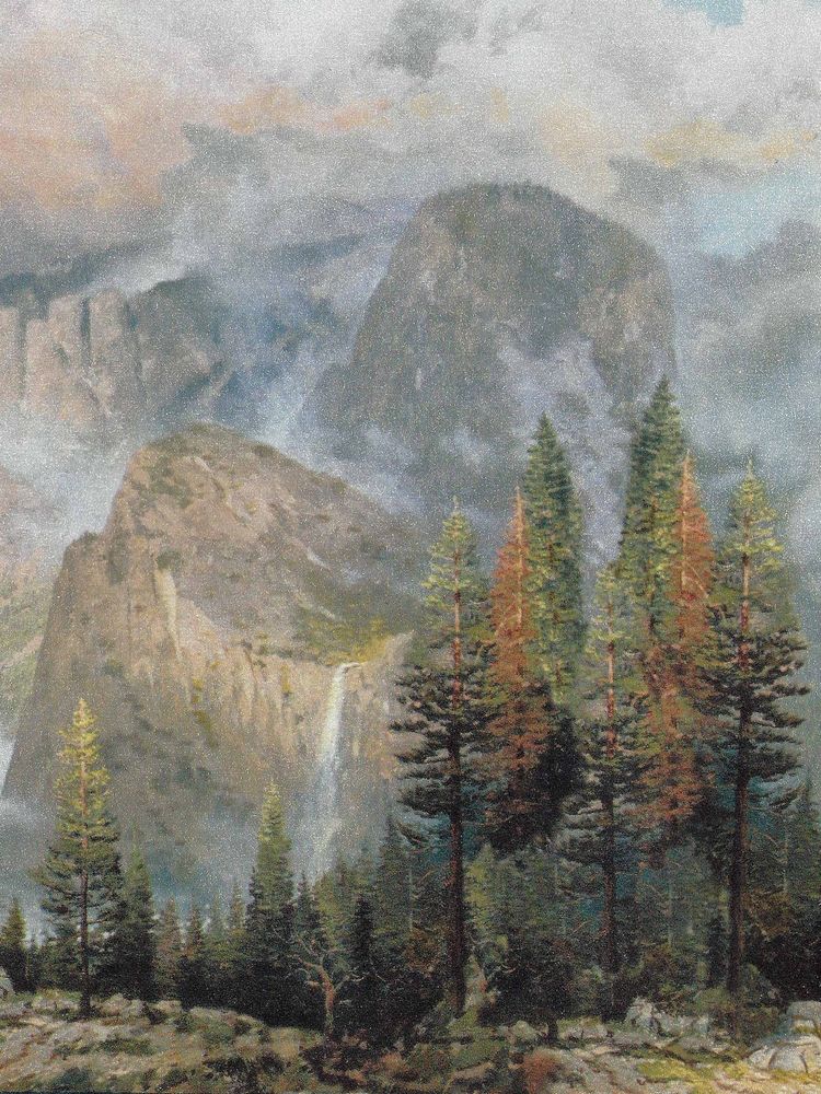 Free download Thomas Kinkade Misty Yosemite Valley Wallpaper Border 622