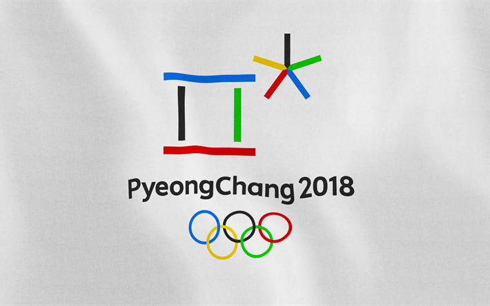 Wallpaper Pyeongchang Emblem Logo Winter