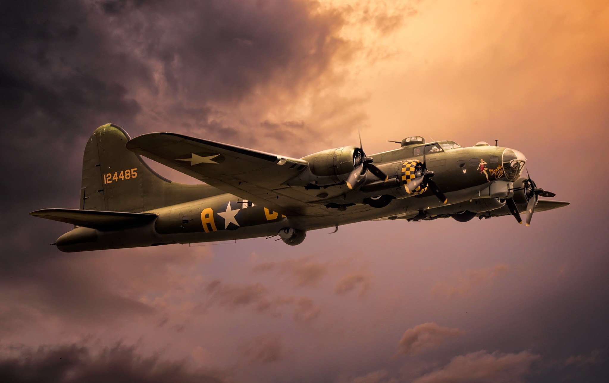 Boeing B Flying Fortress HD Wallpaper On