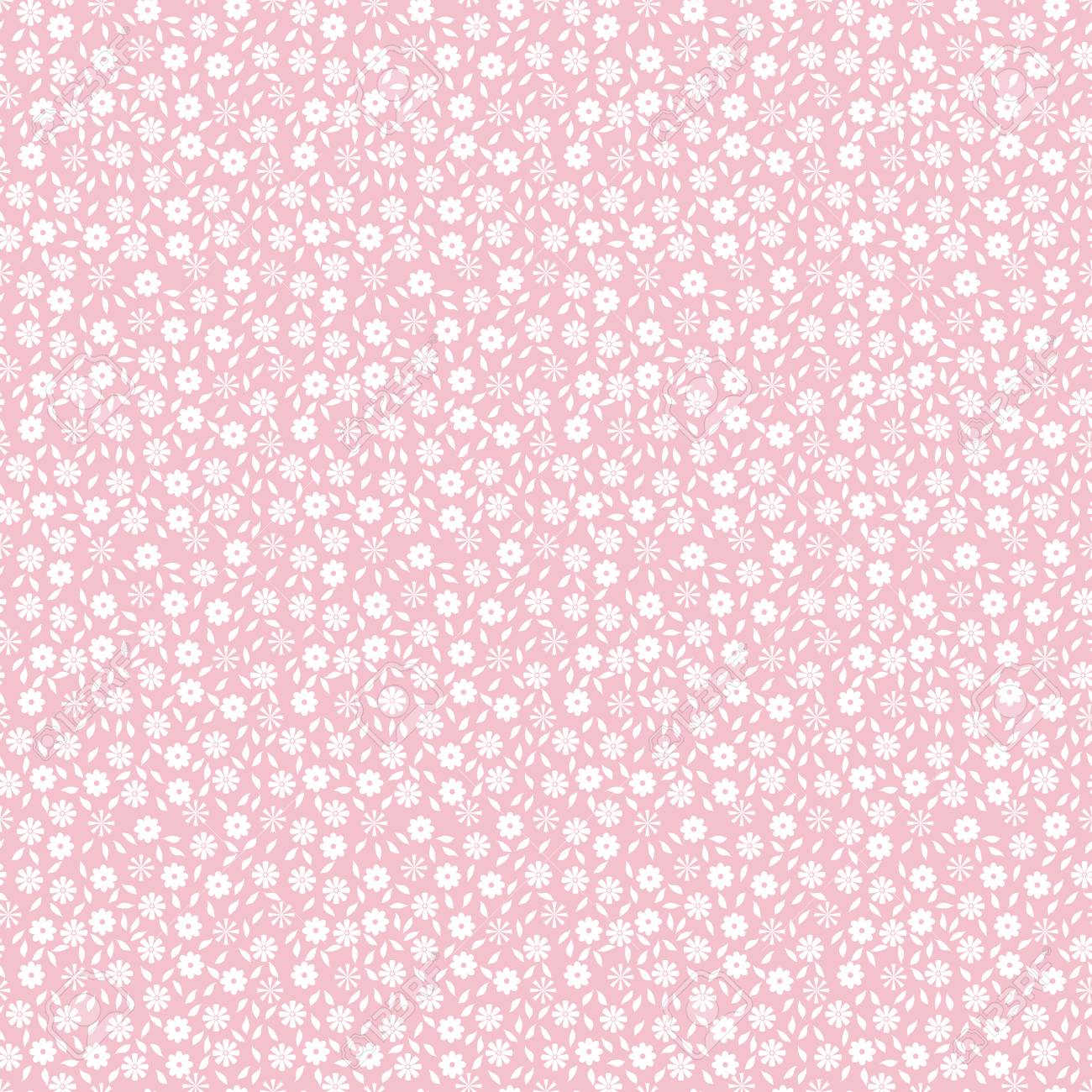 Ditsy Background Seamless Pattern Simple Cute Floral Ornament