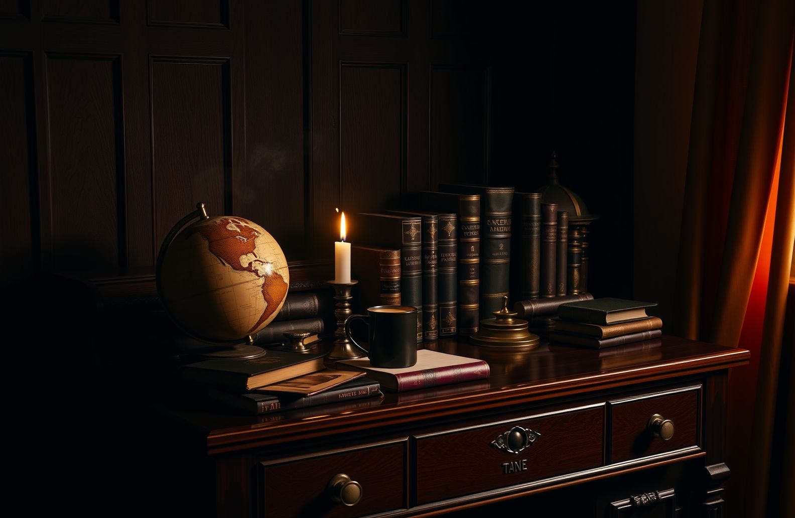 Dark Academia Computer Wallpaper