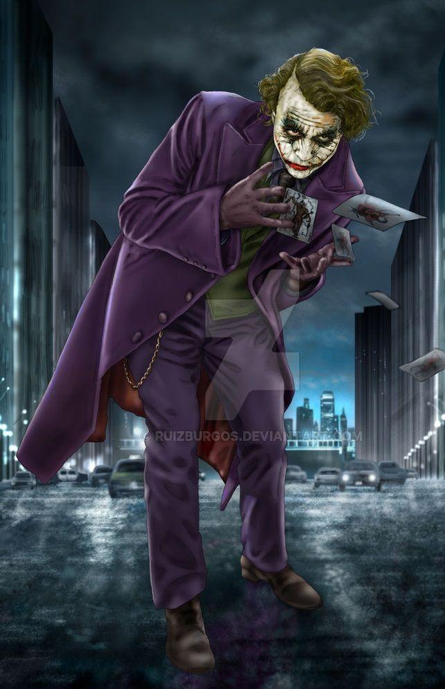 Heath Ledger S Joker The Dark Knight Desenhos Do