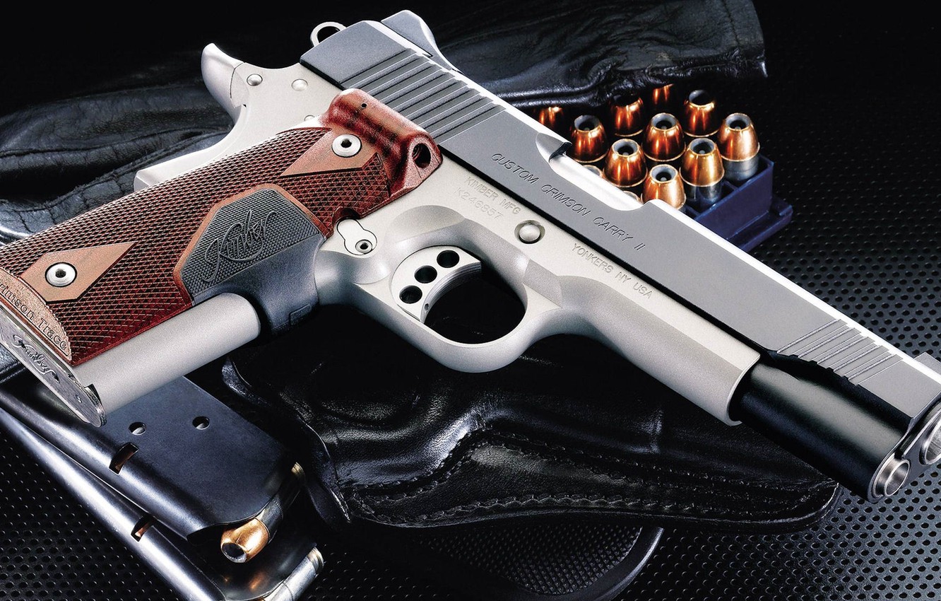 Wallpaper Gun Weapons Cartridges Holster Custom Clips Kimber