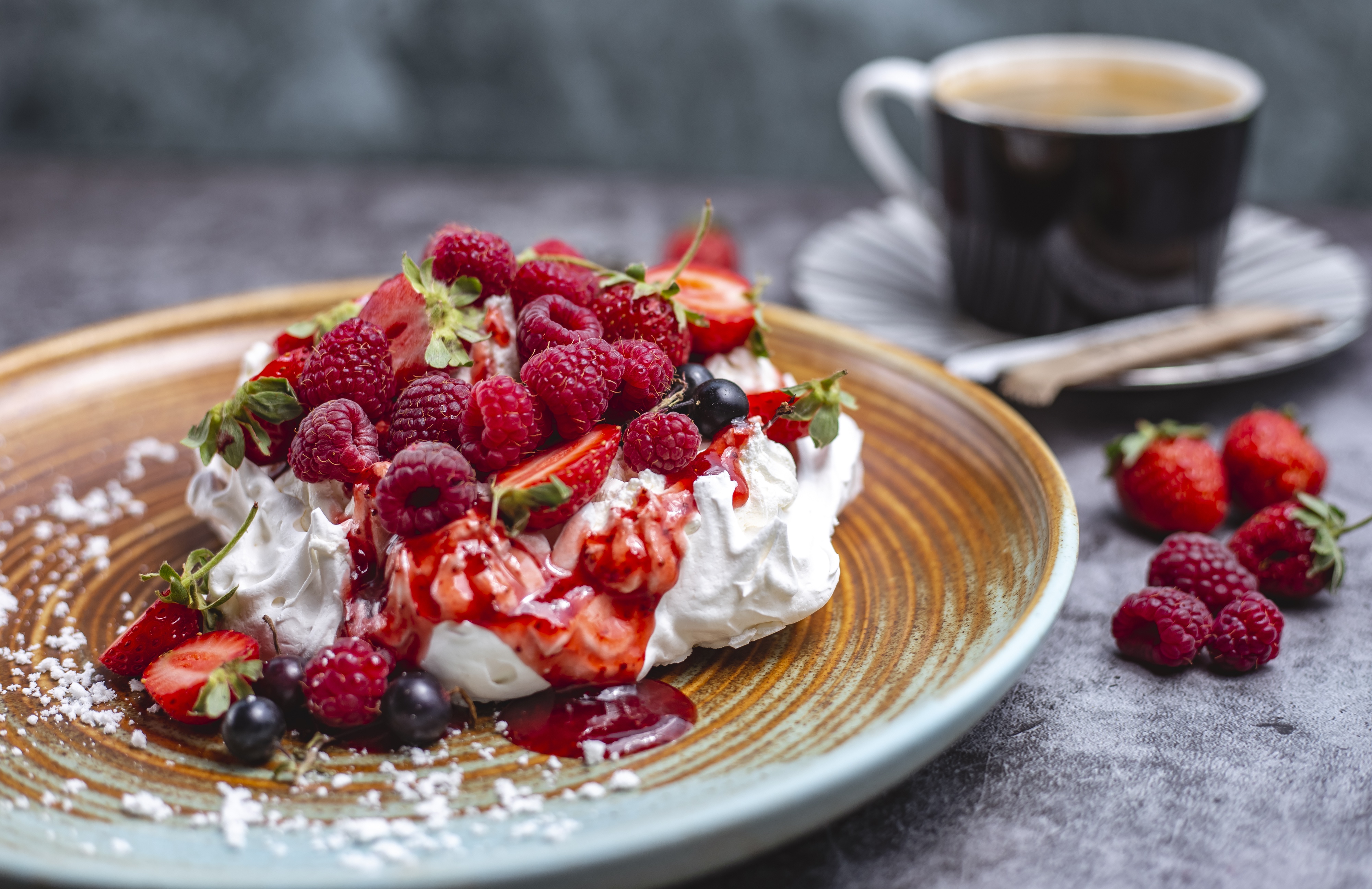 Berry Meringue Food Dessert 4k Ultra HD Wallpaper