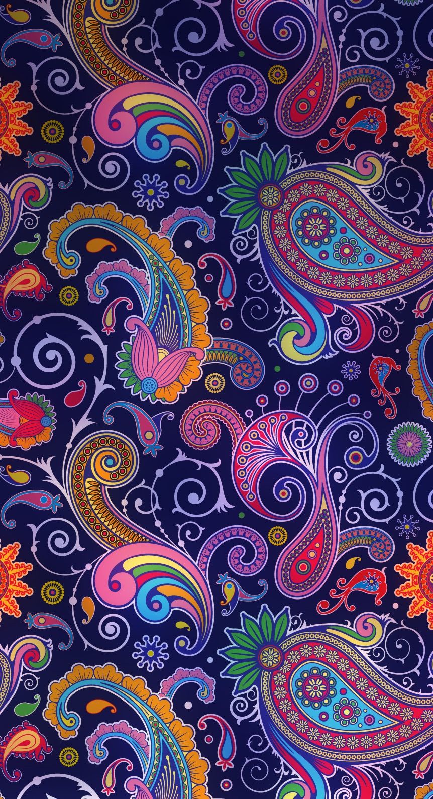 Striped seamless ethnic pattern paisley wallpaper Vector Image