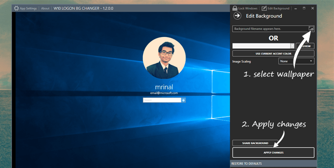 change login wallpaper in windows 10 3