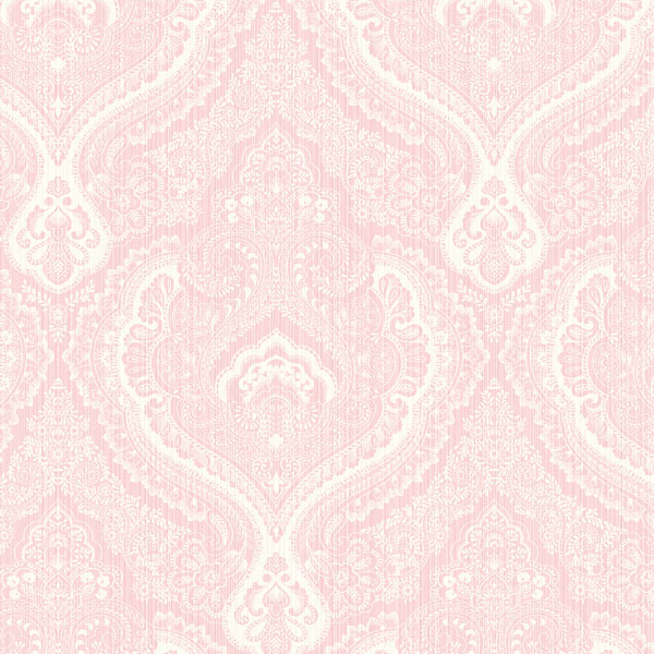Light Pink Damask Fairwinds Studio Wallpaper