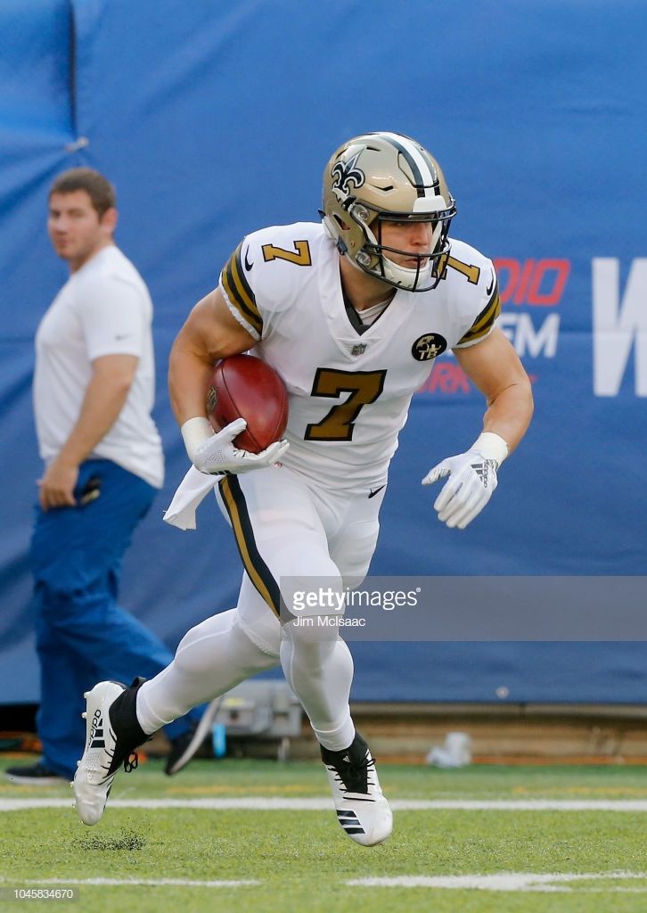 Taysom Hill Of The New Orleans Saints In Action Against