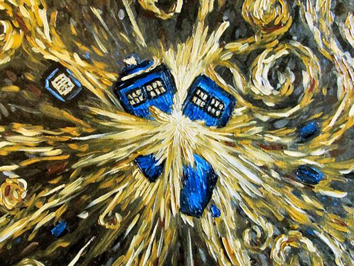 Van Gogh Tardis Wallpaper To Your Cell Phone Doctor Who Dr