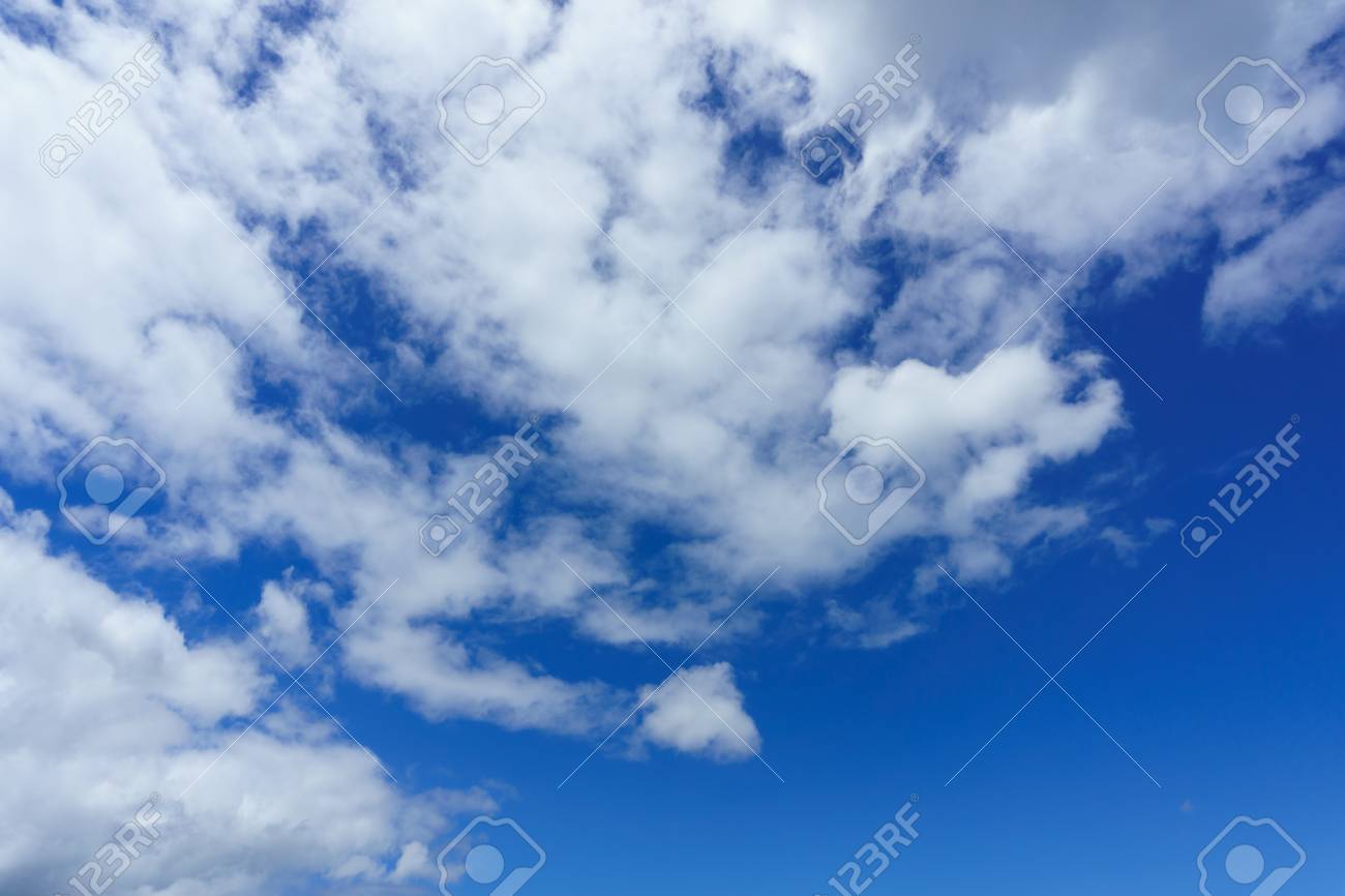 Blue Sky With Clouds Background Nice Cloud Formation Over The