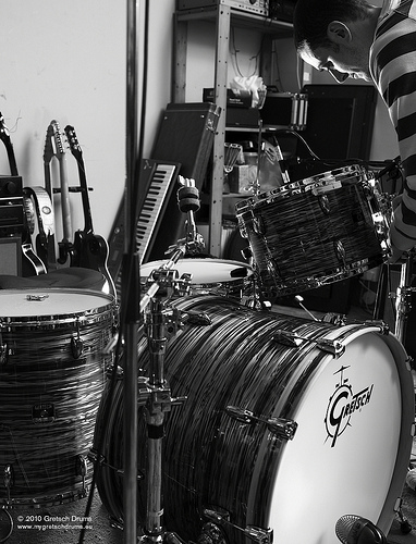  Karl Brazil playing Gretsch Renown Drumkit Flickr   Photo Sharing