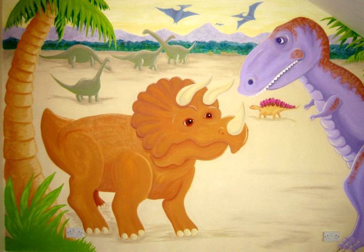 17 Awesome Dinosaur Wallpaper Mural Designs For Your Kids Rooms