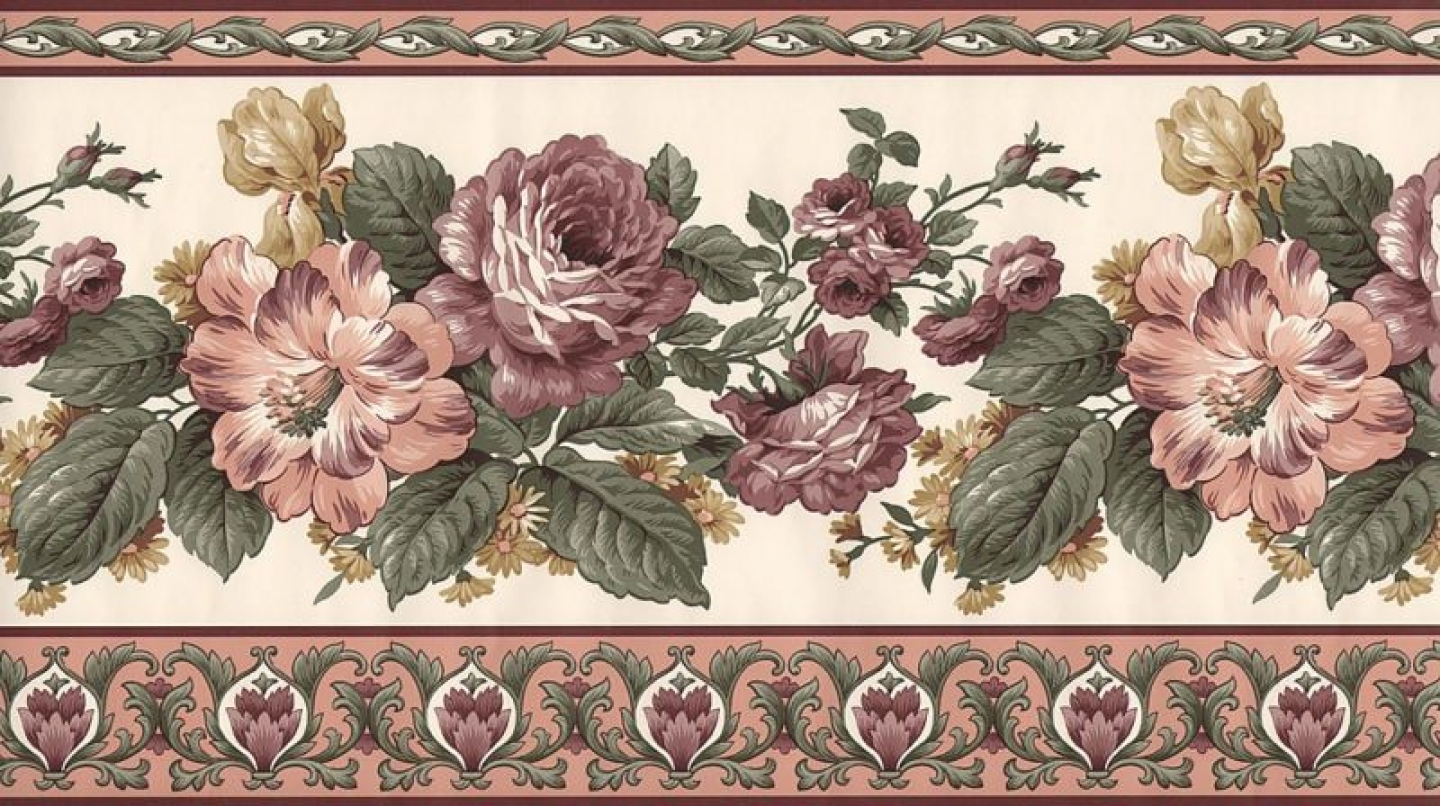Victorian Border Wallpaper Floral