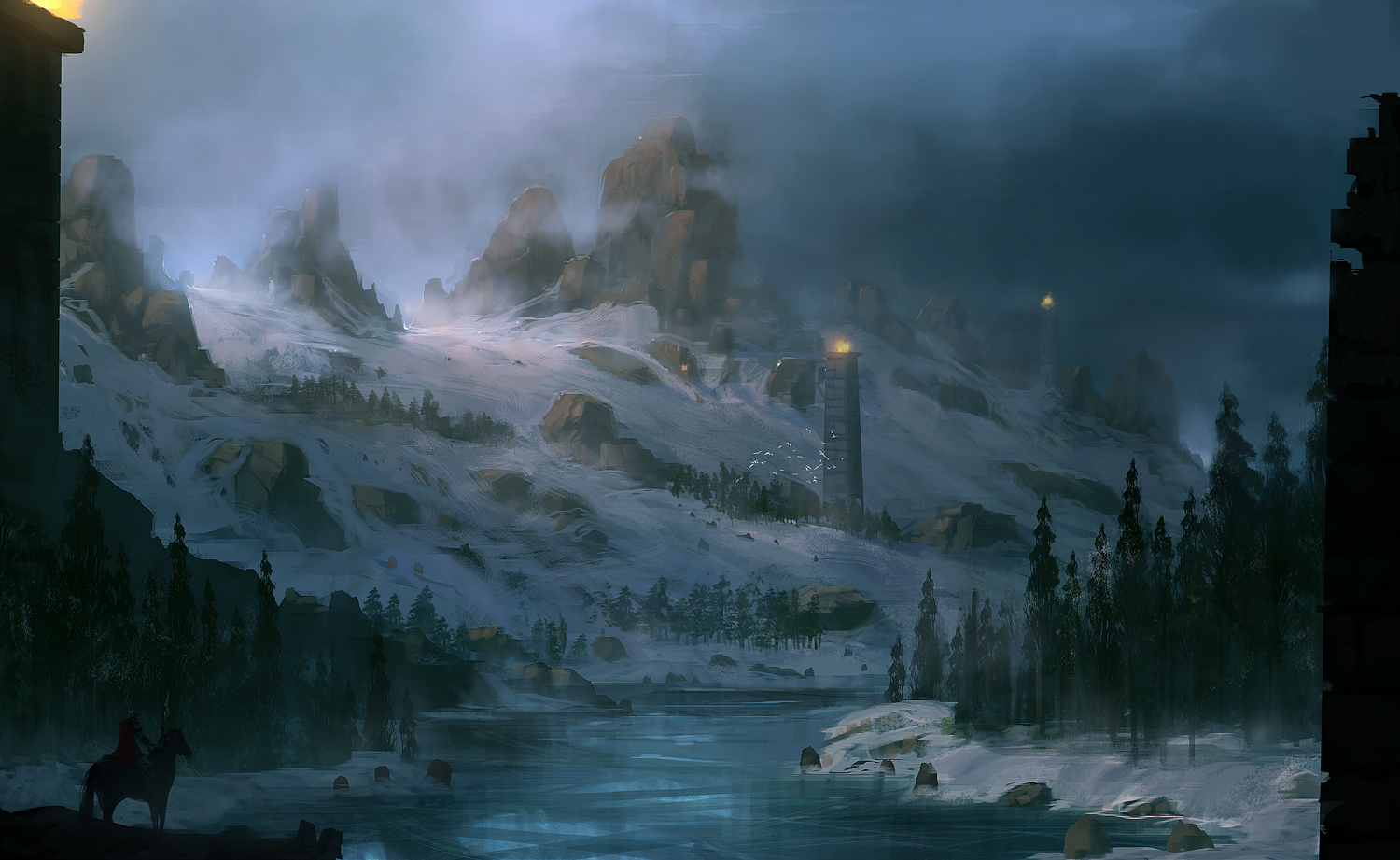 Winter Is Ing Digital Paintings Scenery Landscapescoolvibe