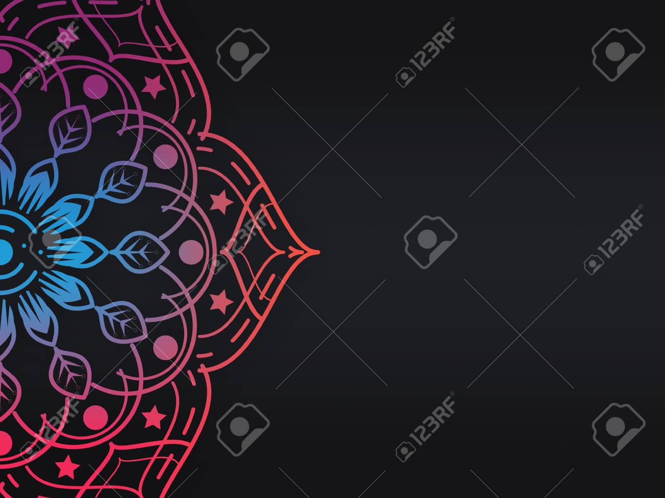 Abstract Web Mandala Symbol Yoga Backdrop Background Wallpaper